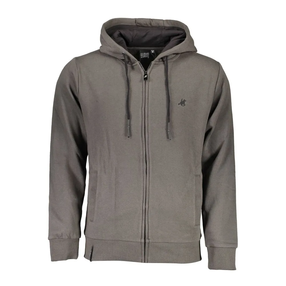 U.S. Grand Polo Men's Gray Cotton Sweater