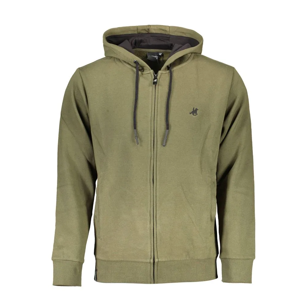 U.S. Grand Polo Men's Green Cotton Sweater