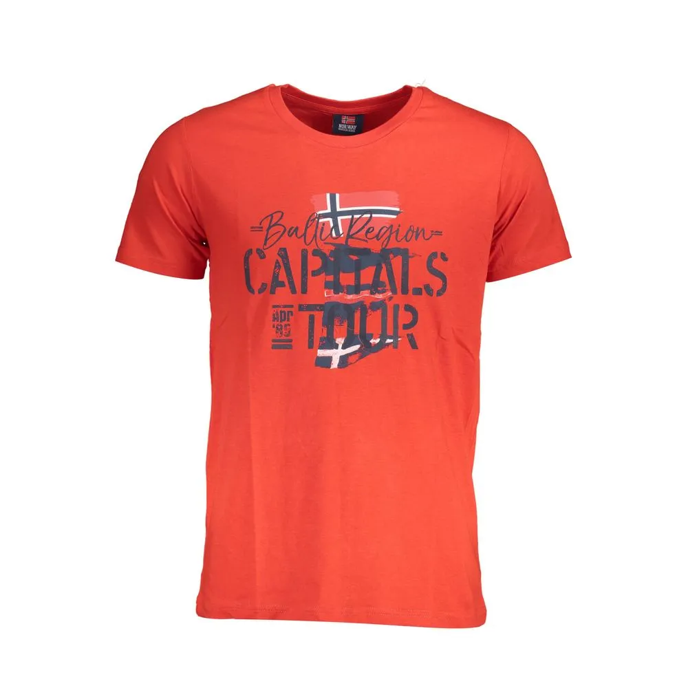 Norway 1963 Men's Red Cotton T-Shirt