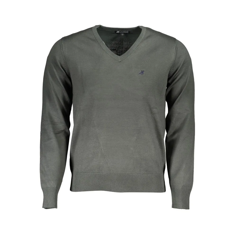 U.S. Grand Polo Men's Green Nylon Sweater