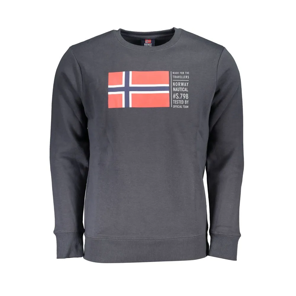 Norway 1963 Men's Gray Cotton Sweater