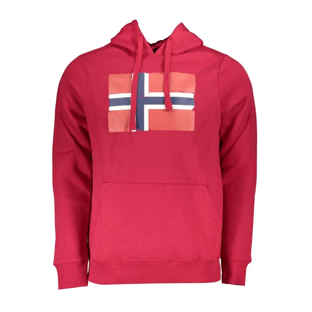 Norway 1963 Men's Red Cotton Sweater