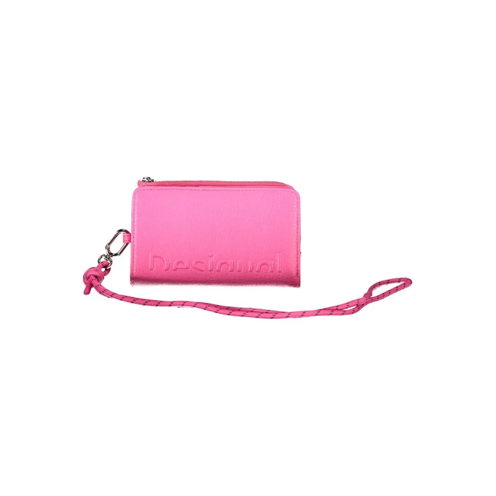 Desigual Women's Pink Polyethylene Wallet