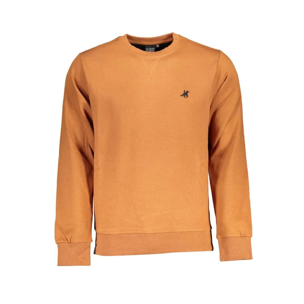 U.S. Grand Polo Men's Brown Cotton Sweater