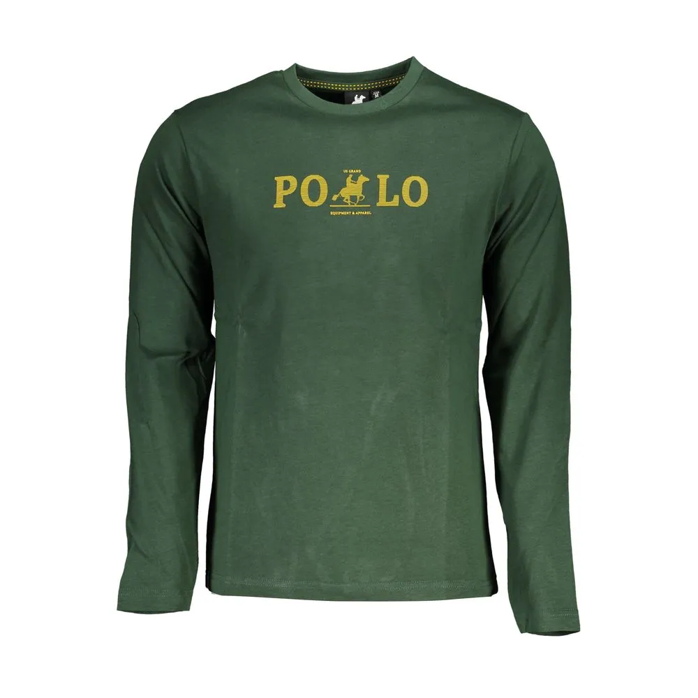U.S. Grand Polo Men's Green Cotton T-Shirt