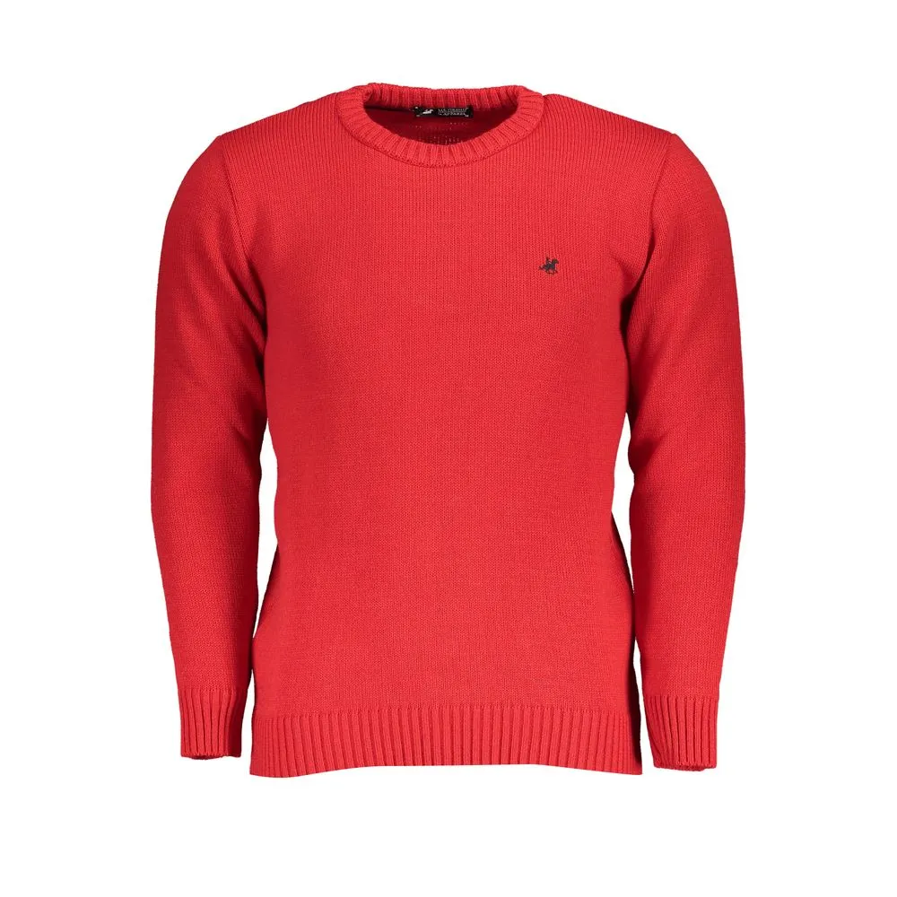 U.S. Grand Polo Men's Red Fabric Sweater