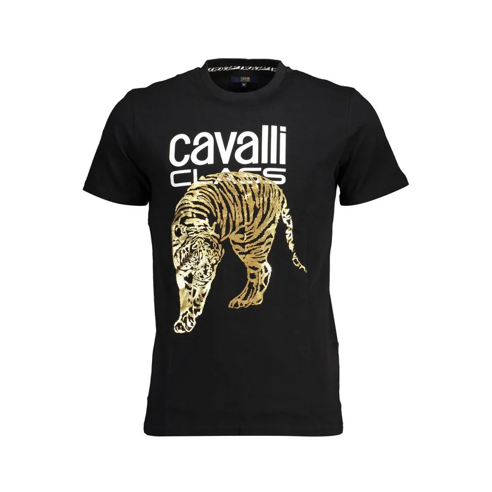 Cavalli Class Men's Black Cotton T-Shirt
