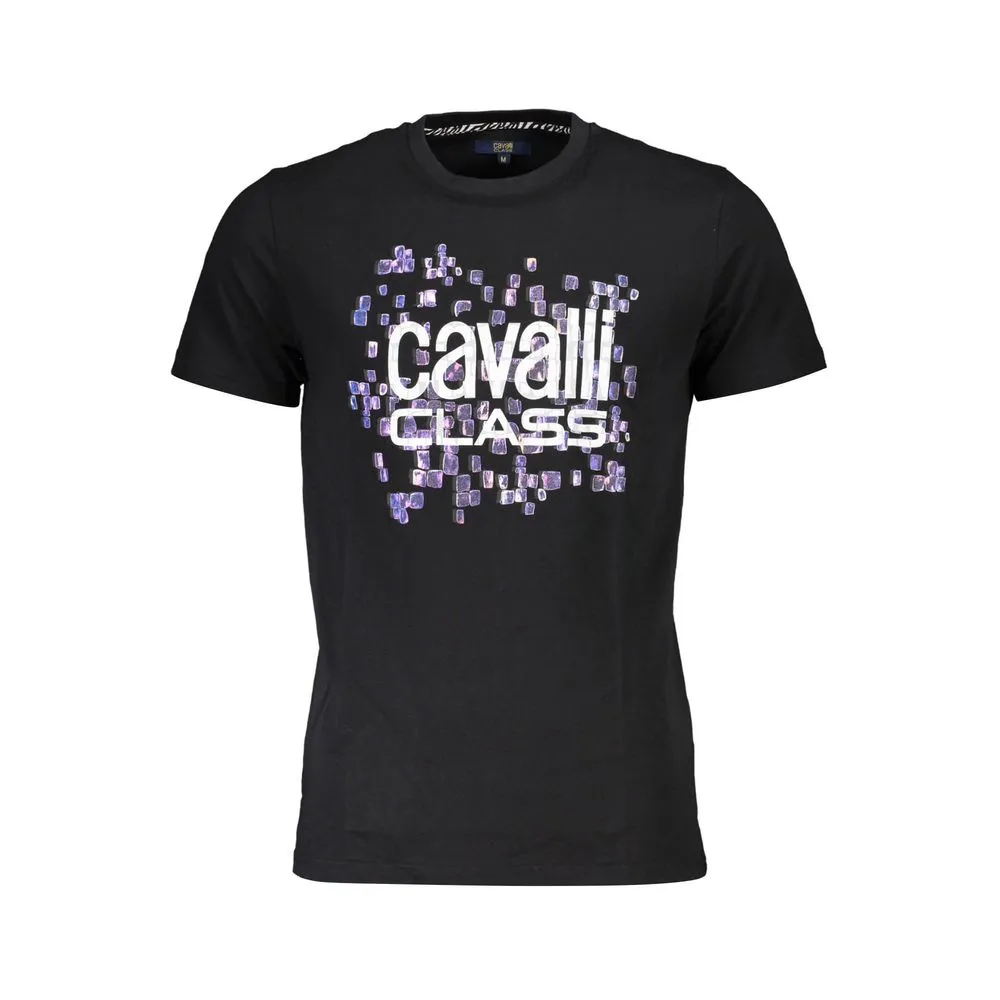 Cavalli Class Men's Black Cotton T-Shirt
