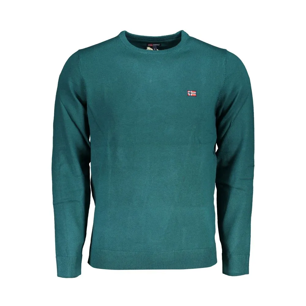 Norway 1963 Men's Green Fabric Sweater