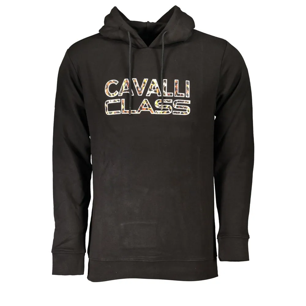 Cavalli Class Men's Black Cotton Sweater