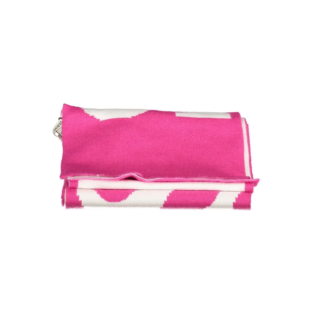 Guess Jeans Women's Pink Cotton Scarf