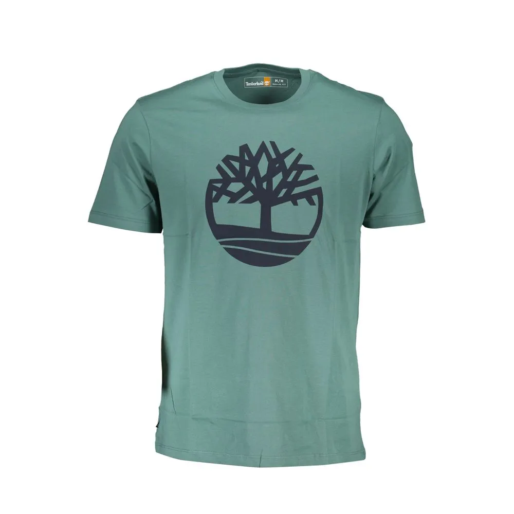 Timberland Men's Green Cotton T-Shirt