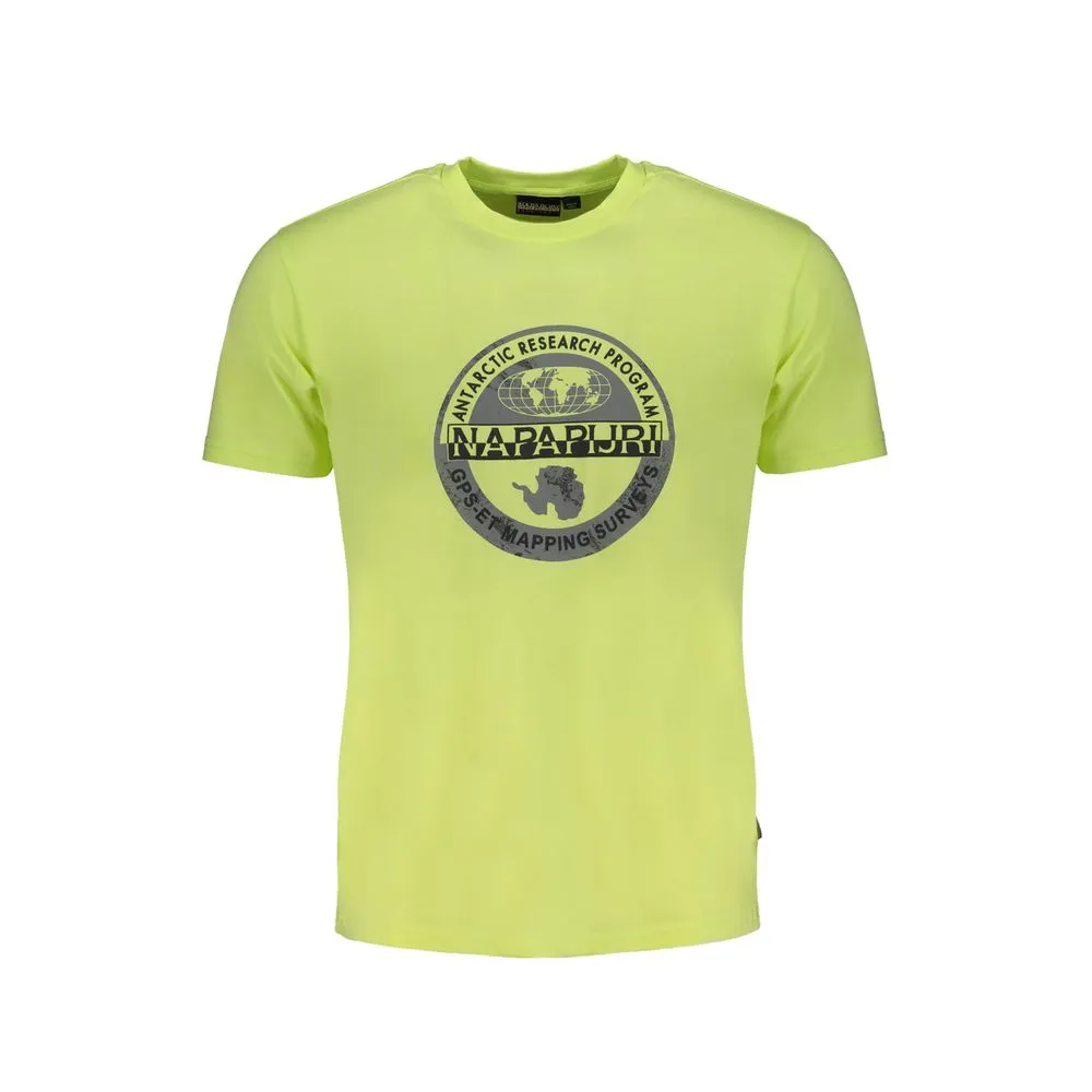 Napapijri Men's Yellow Cotton T-Shirt
