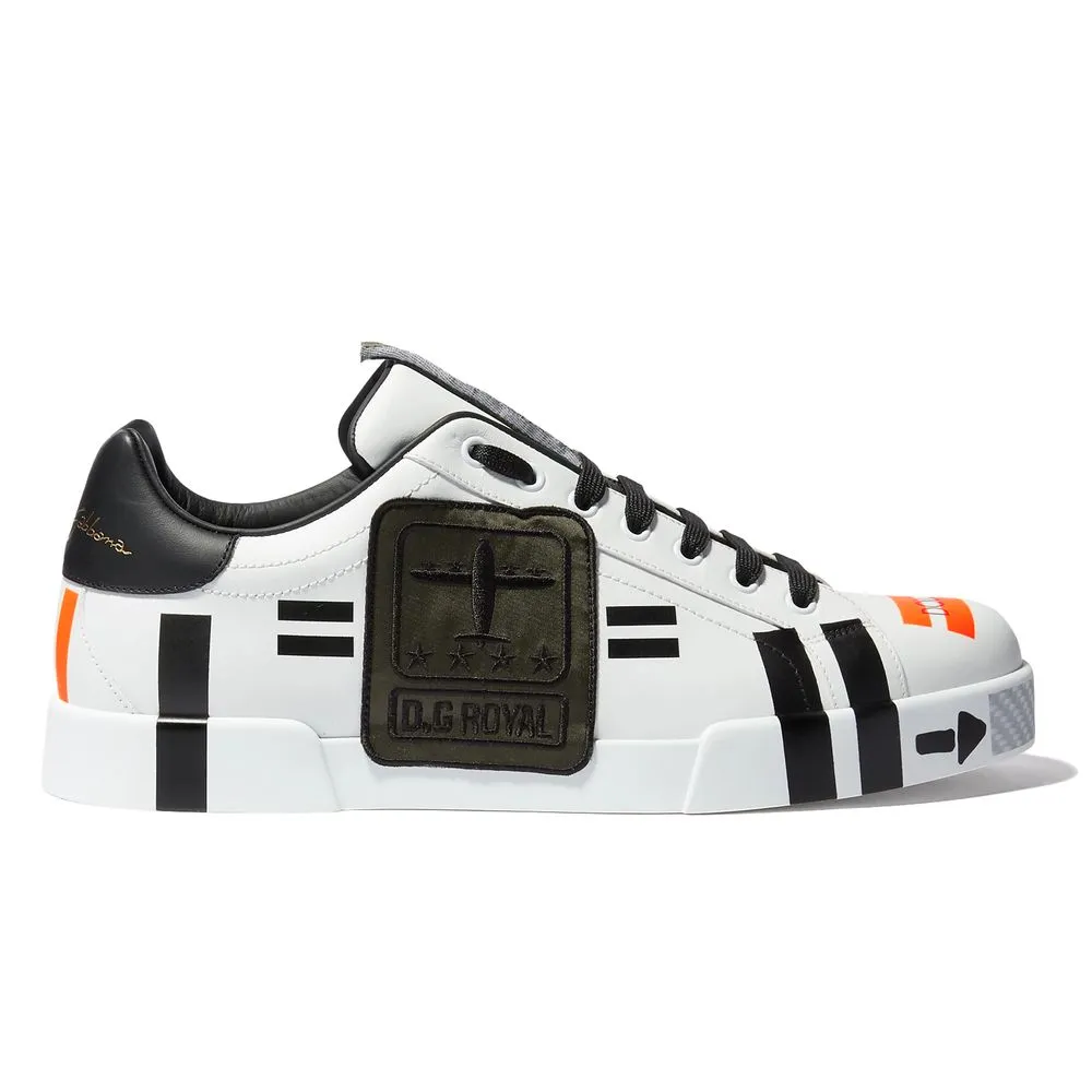 Dolce & Gabbana Men's White Leather Di Calfskin Sneaker