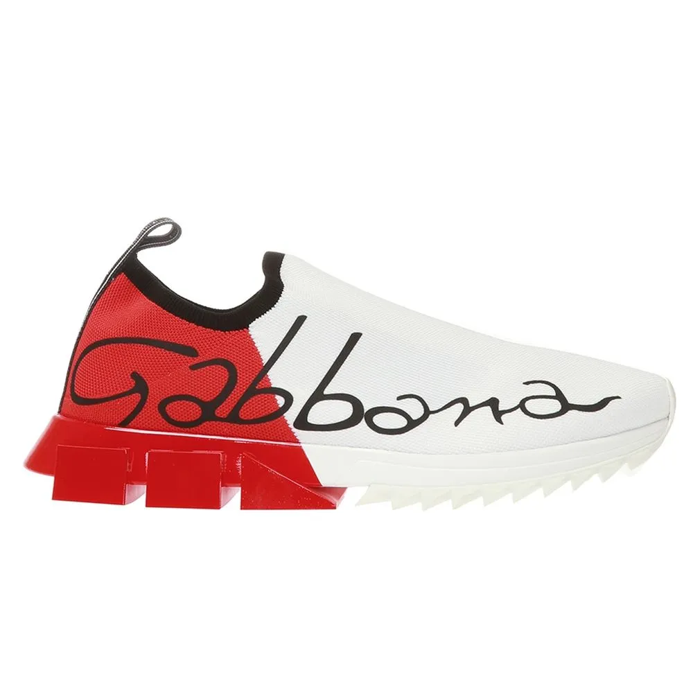 Dolce & Gabbana Men's Red Polyester Sneaker