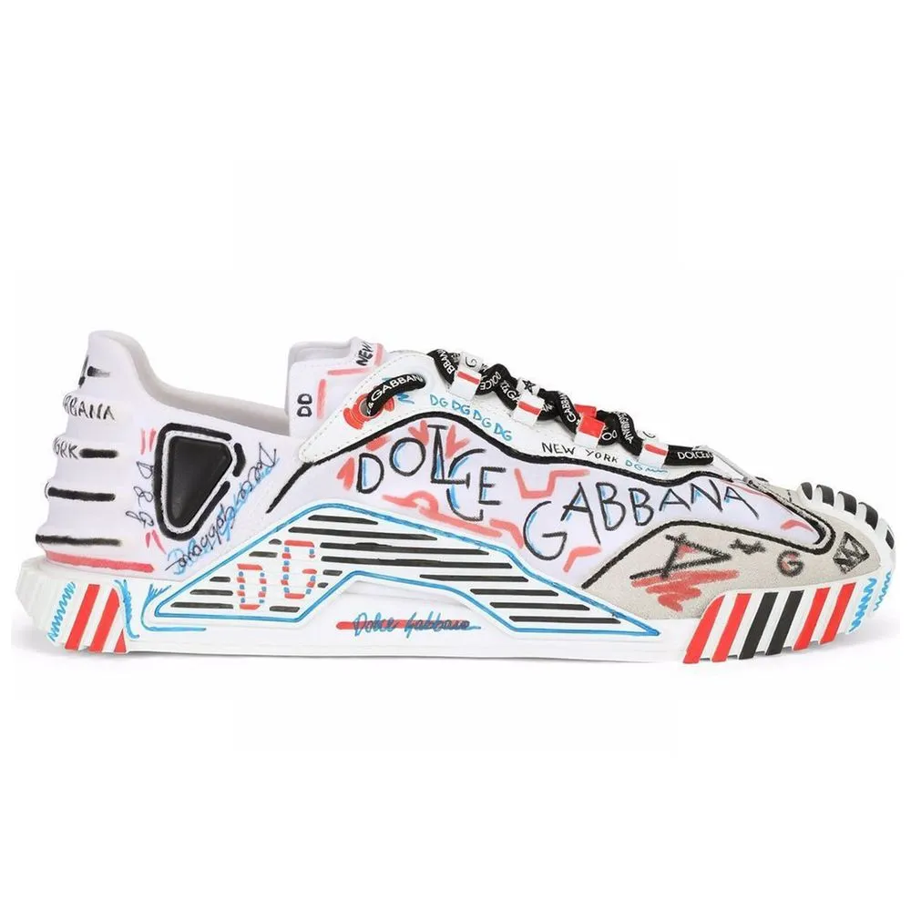 Dolce & Gabbana Men's White Polyamide Sneaker