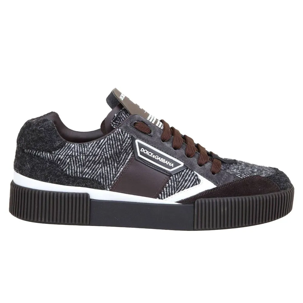 Dolce & Gabbana Men's Black Leather Di Calfskin Sneaker