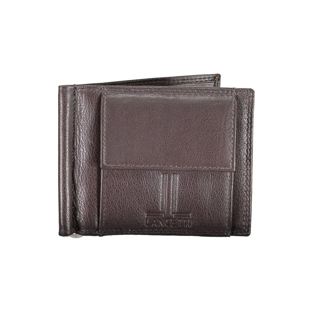 Lancetti Men's Brown Leather Wallet
