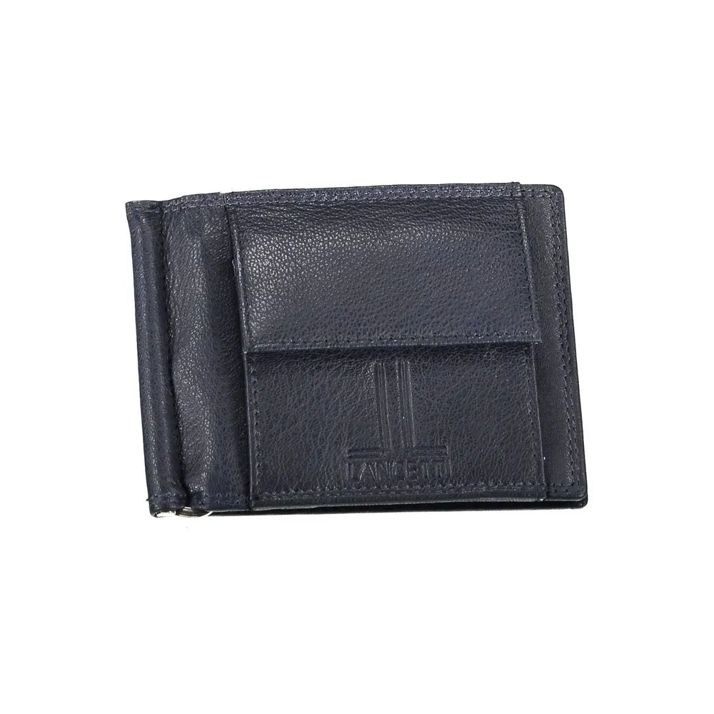 Lancetti Men's Blue Leather Wallet