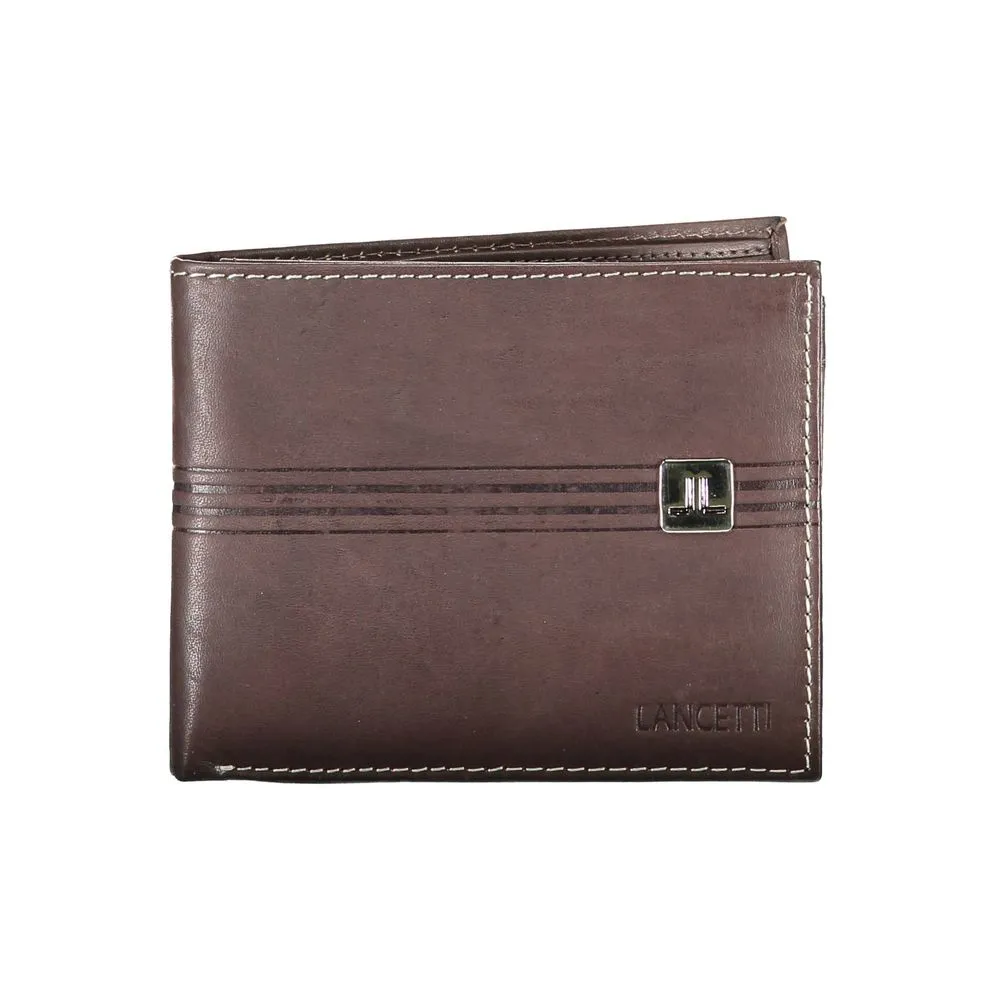 Lancetti Men's Brown Leather Wallet
