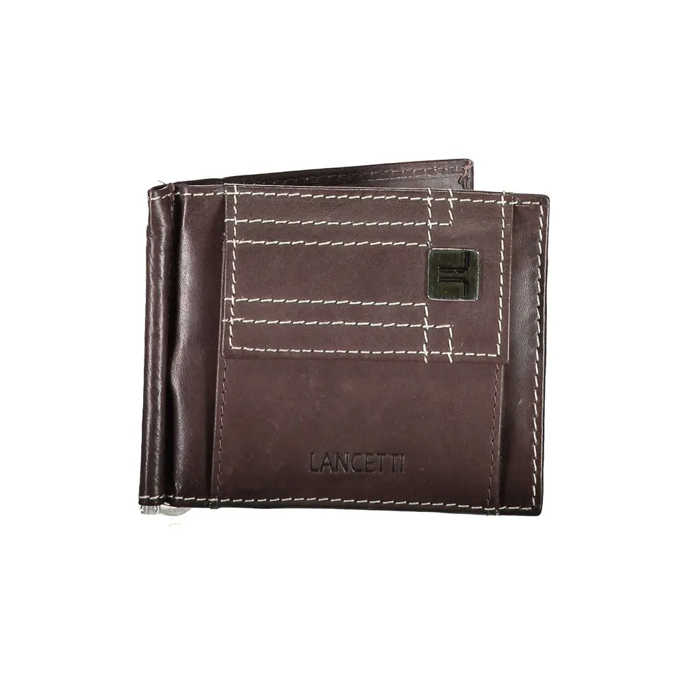 Lancetti Men's Brown Leather Wallet
