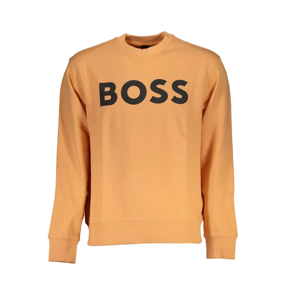 Hugo Boss Men's Orange Cotton Sweater