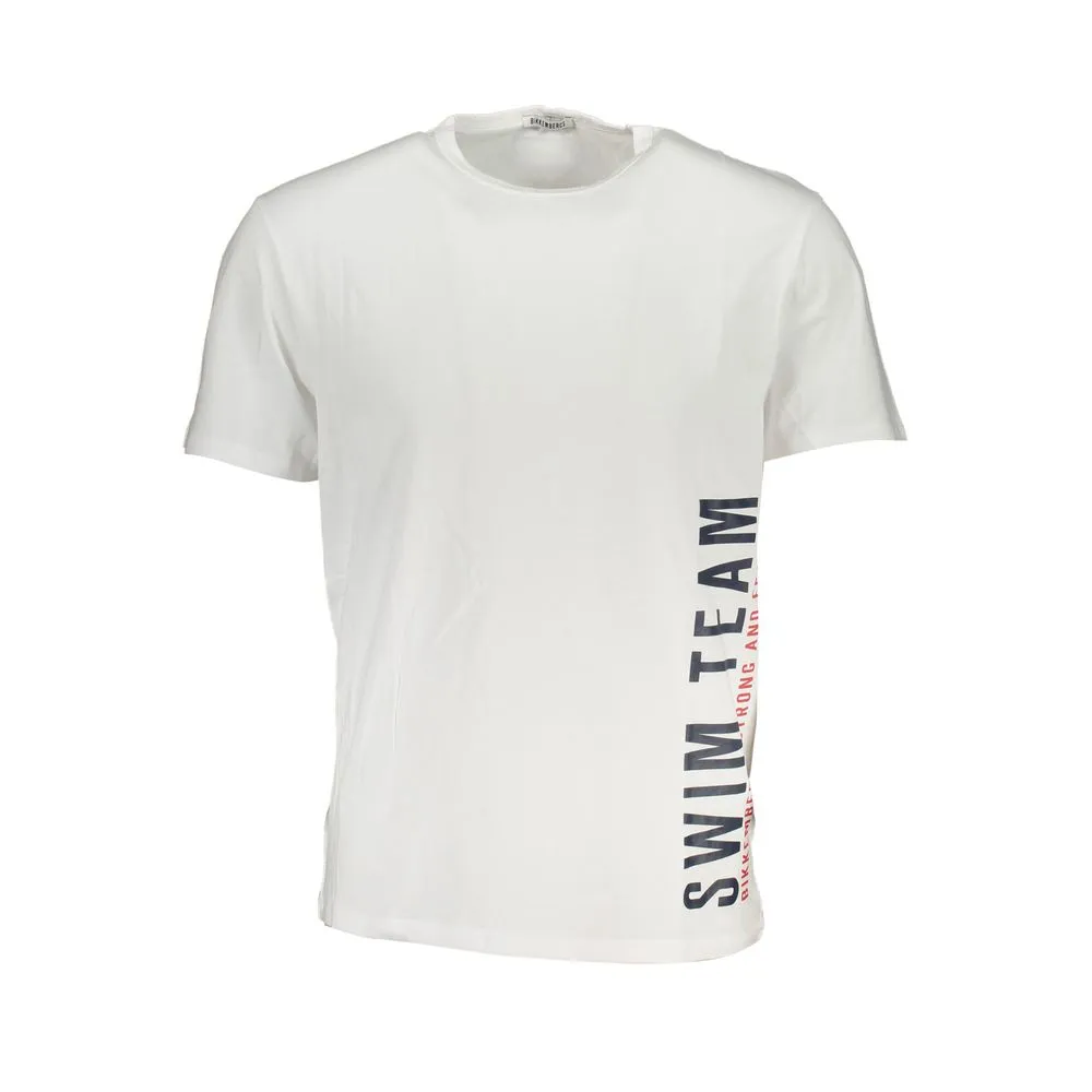 Bikkembergs Men's White Cotton T-Shirt