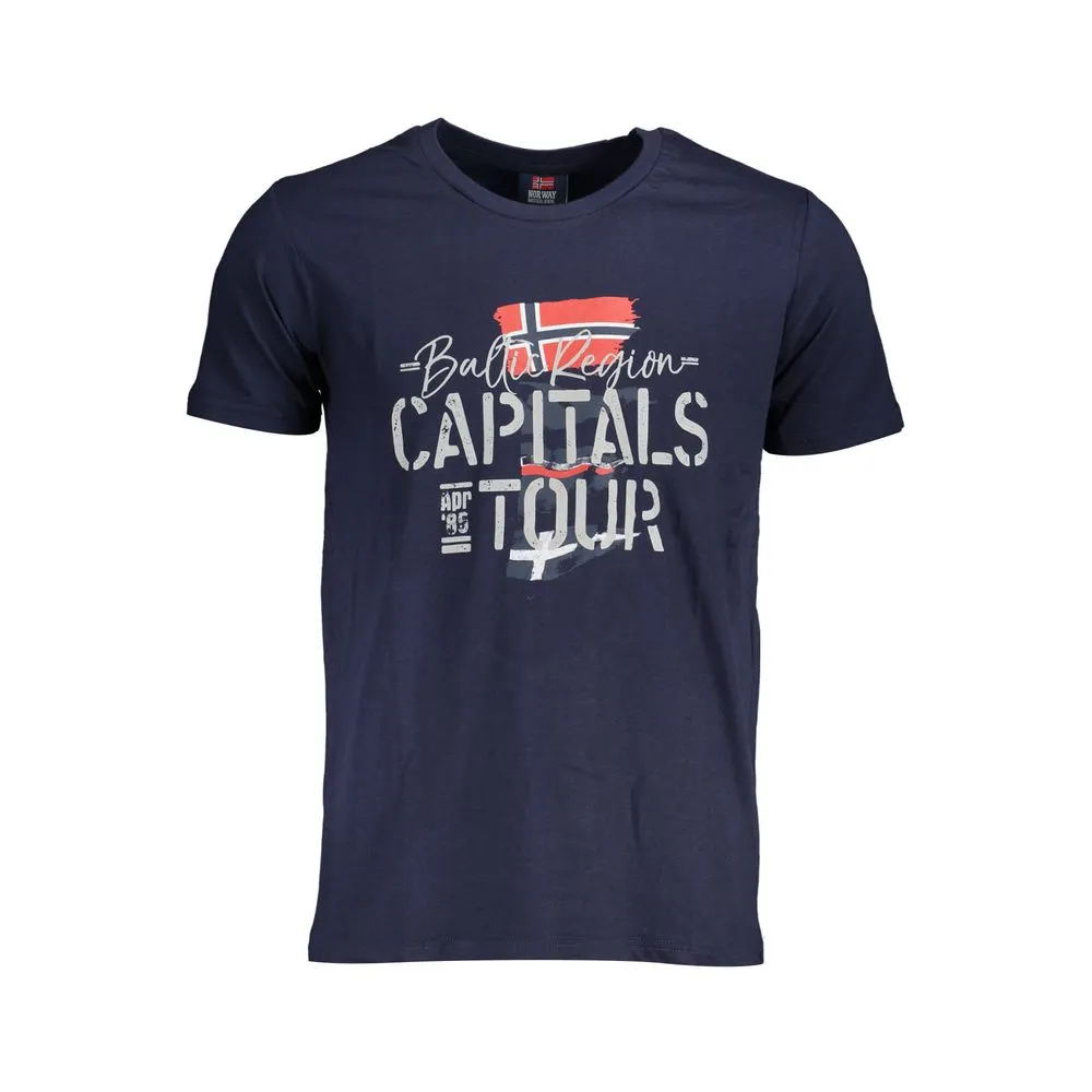 Norway 1963 Men's Blue Cotton T-Shirt