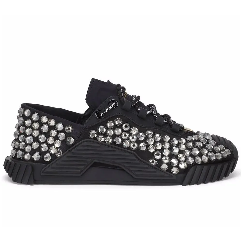 Dolce & Gabbana Women's Black Cotton Sneaker