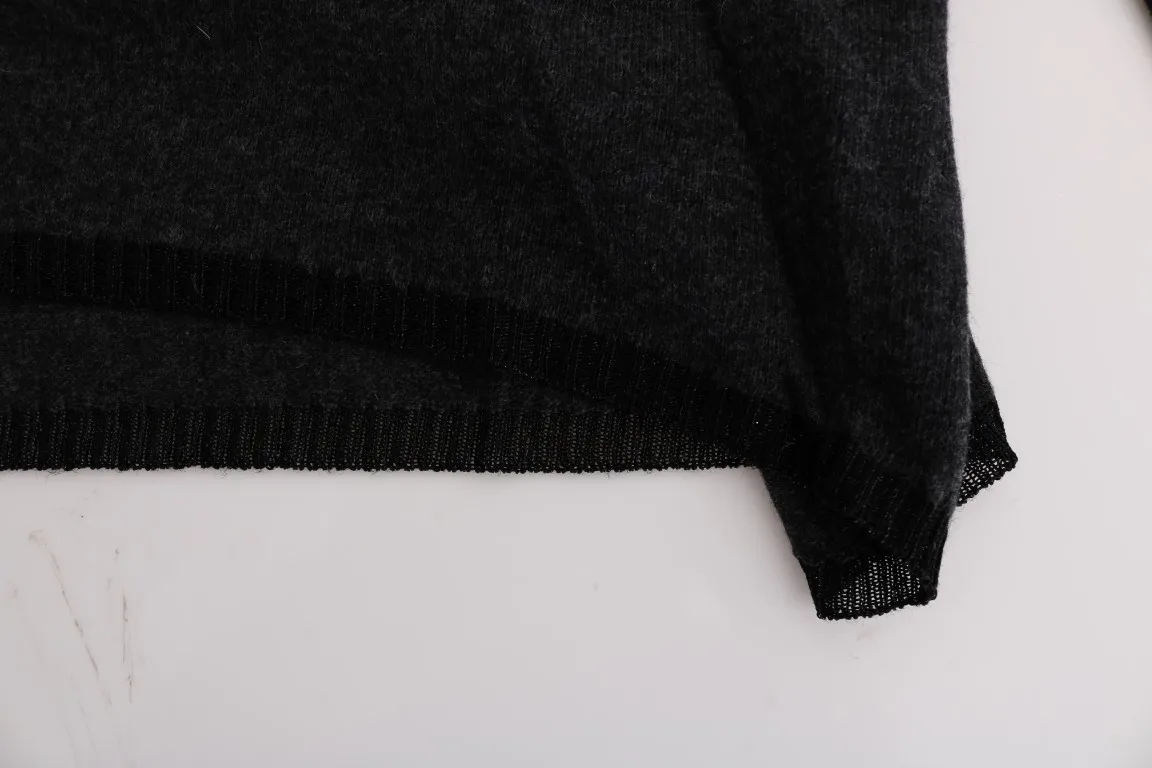 Costume National Women's Elegant Gray Crewneck Sweater