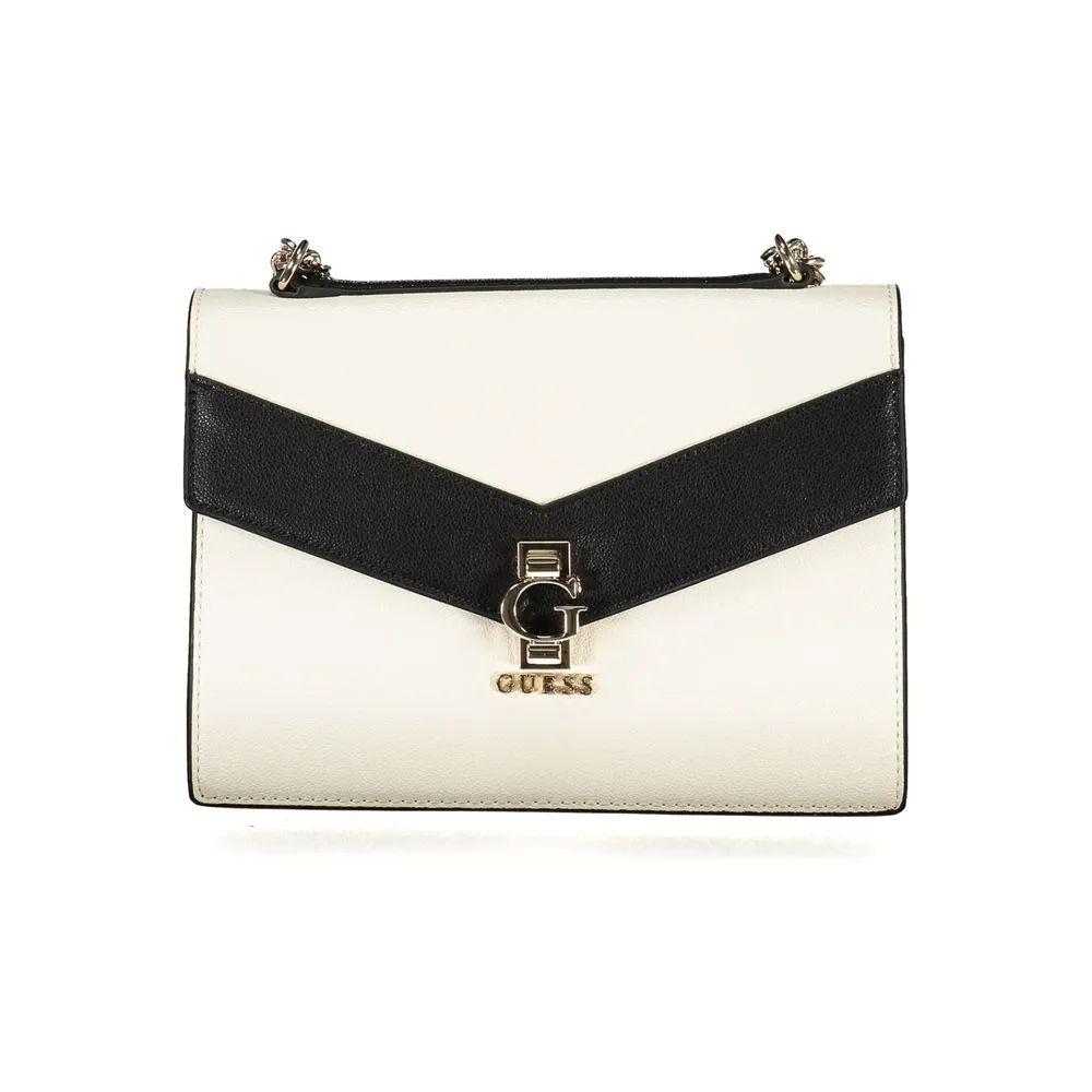 Guess Jeans Women's White Polyethylene Handbag