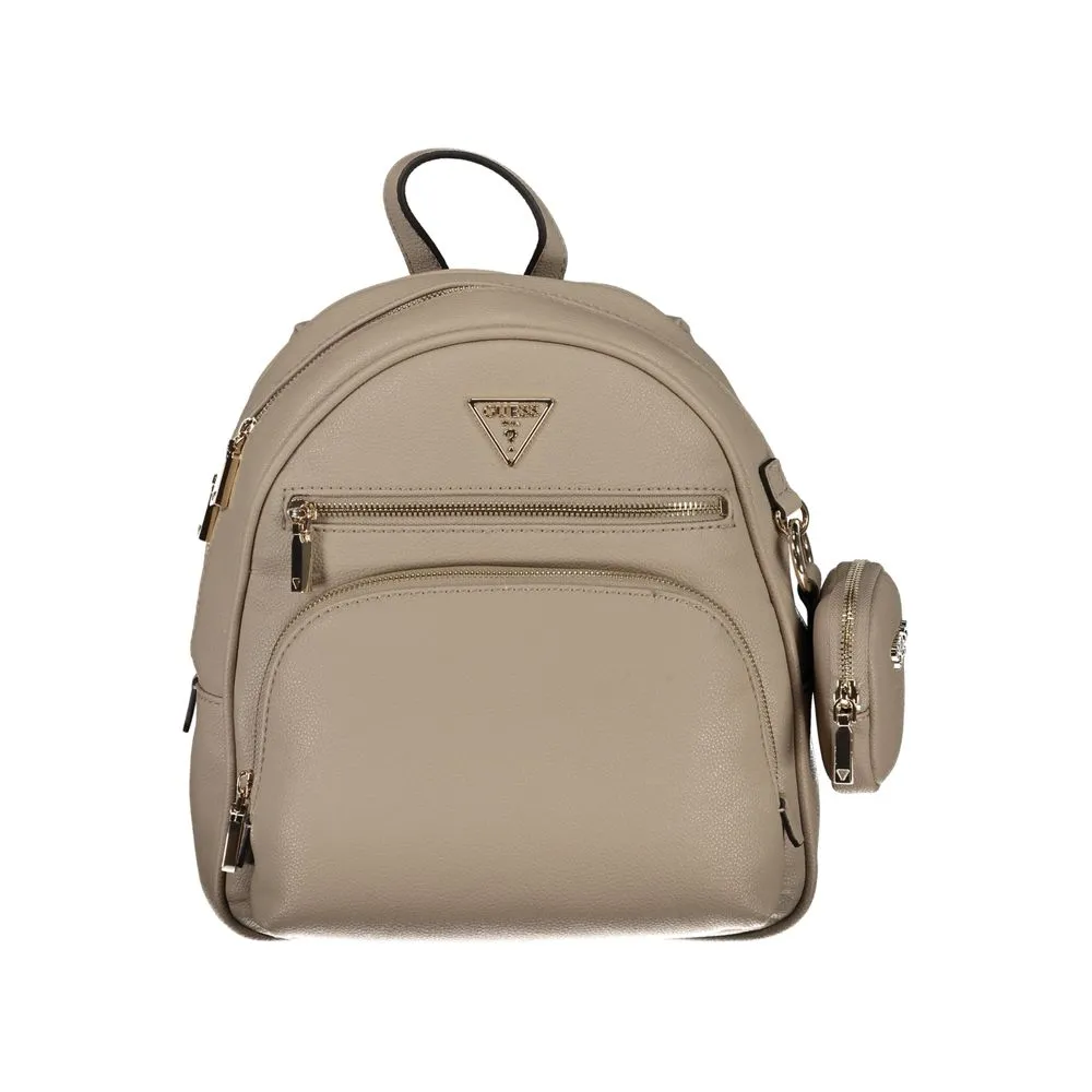 Guess Jeans Women's Beige Polyethylene Backpack