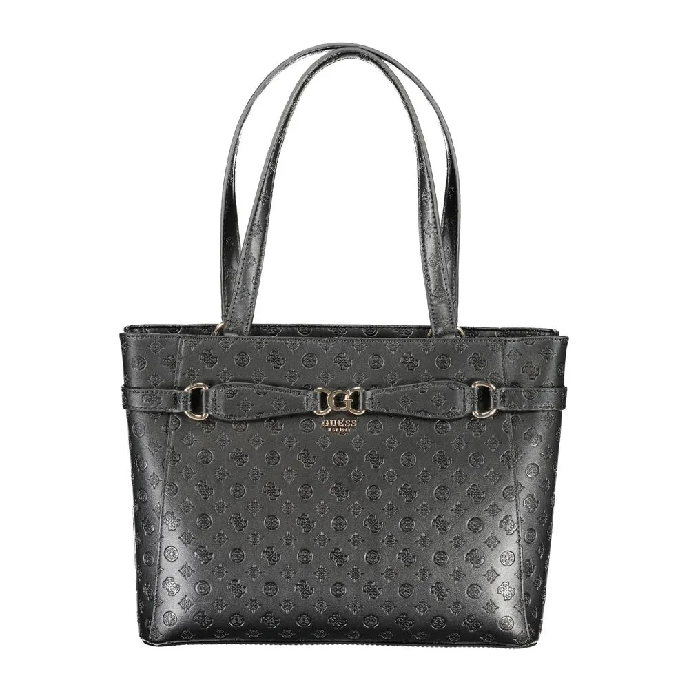 Guess Jeans Women's Black Polyethylene Handbag