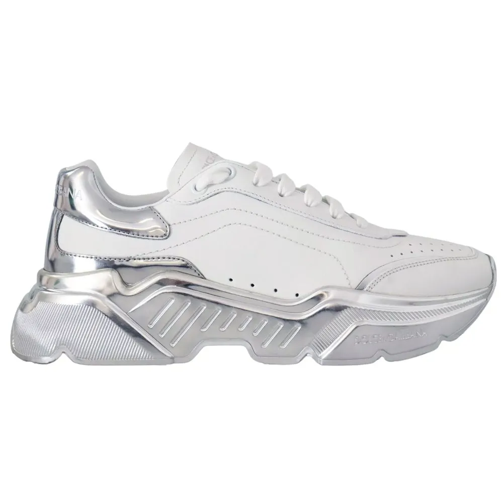 Dolce & Gabbana Men's White Leather Di Calfskin Sneaker