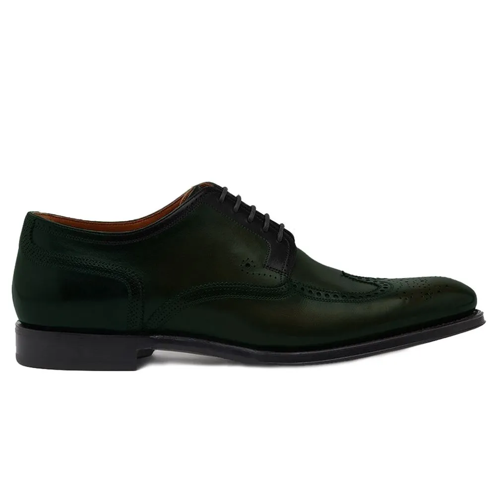 Dolce & Gabbana Men's Green Leather Di Calfskin Formal