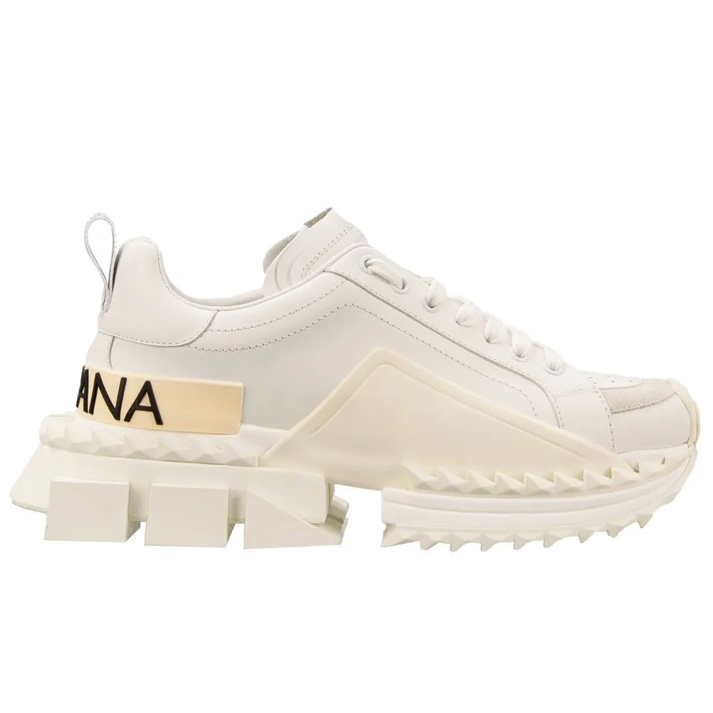 Dolce & Gabbana Men's White Leather Di Calfskin Sneaker