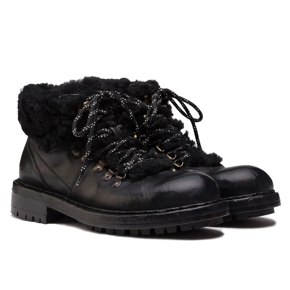 Dolce & Gabbana Men's Black Leather Di Calfskin Boot