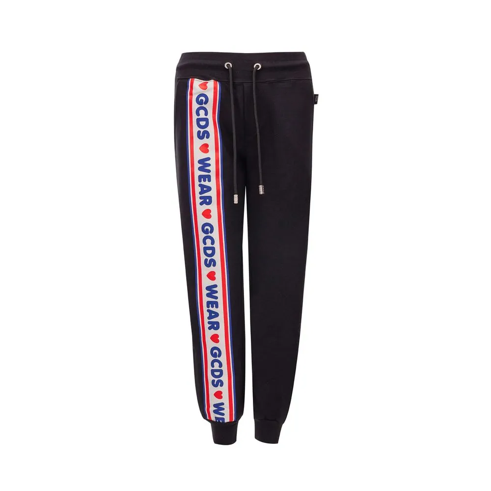 GCDS Women's Chic Black Cotton Denim - IT Origin Elegance