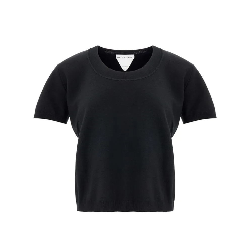 Bottega Veneta Women's Elegant Cashmere Black Top for Women