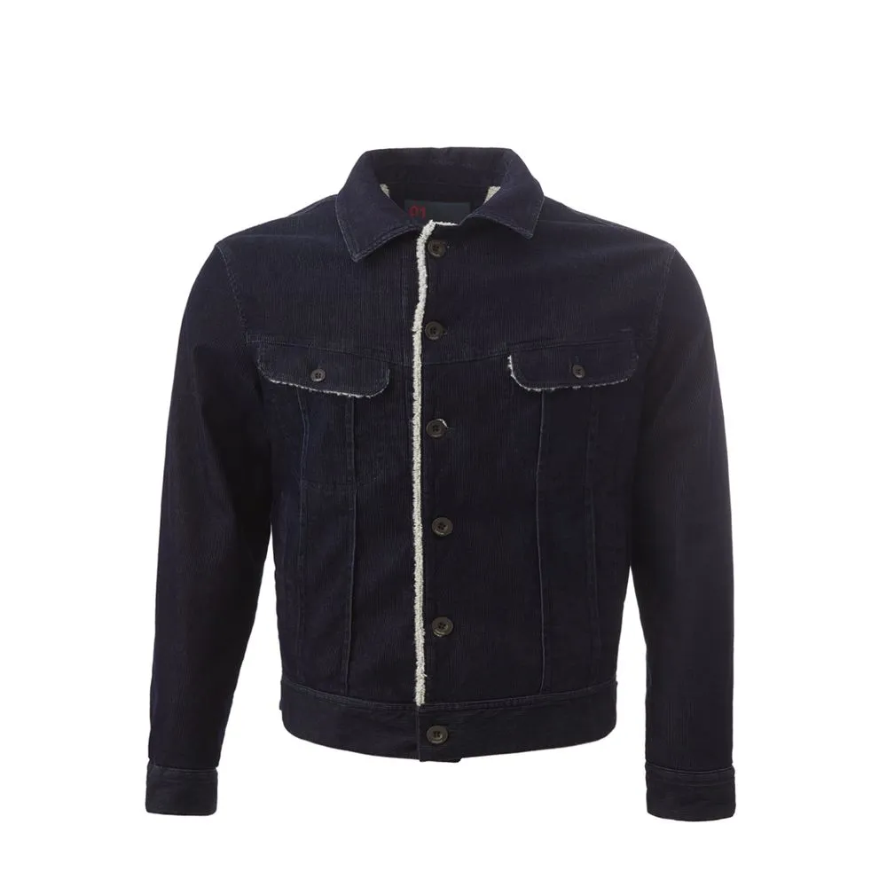 Lardini Men's Elegant Cotton Blue Jacket for Men