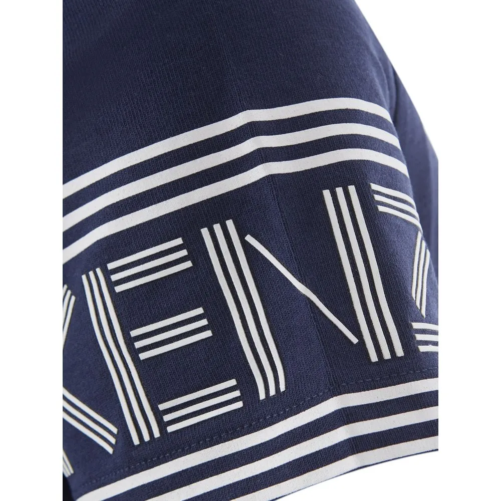 Kenzo Women's Elegant Blue Cotton Kenzo Top for Women