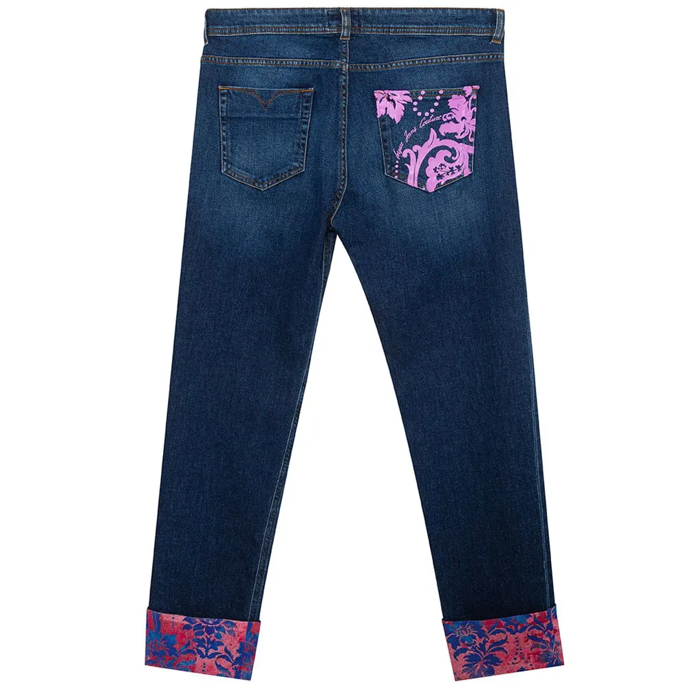 Versace Jeans Women's Elegant Blue Cotton Denim from Versace Jeans