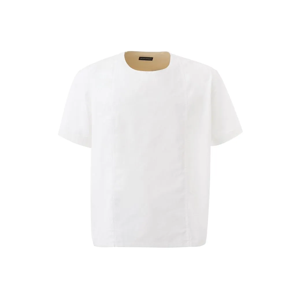 Emporio Armani Men's Elegant White Cotton Shirt for Men