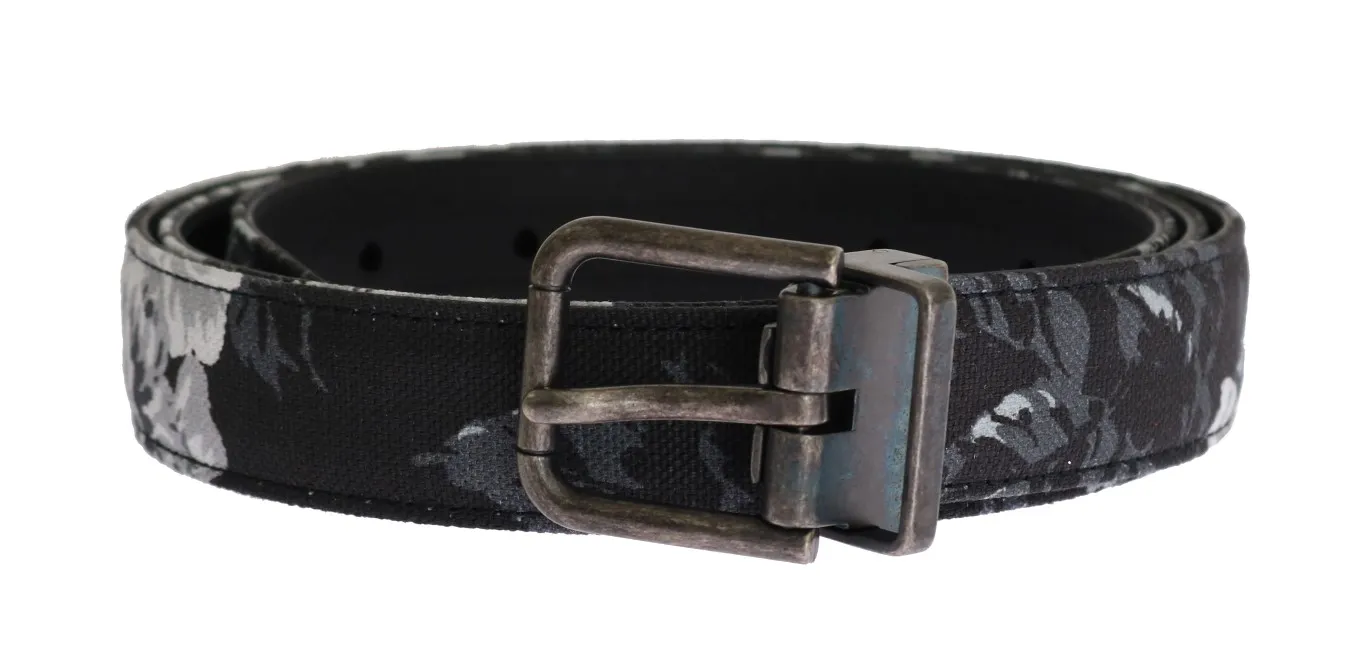 Dolce & Gabbana Men's Elegant Floral Patterned Men's Luxury Belt