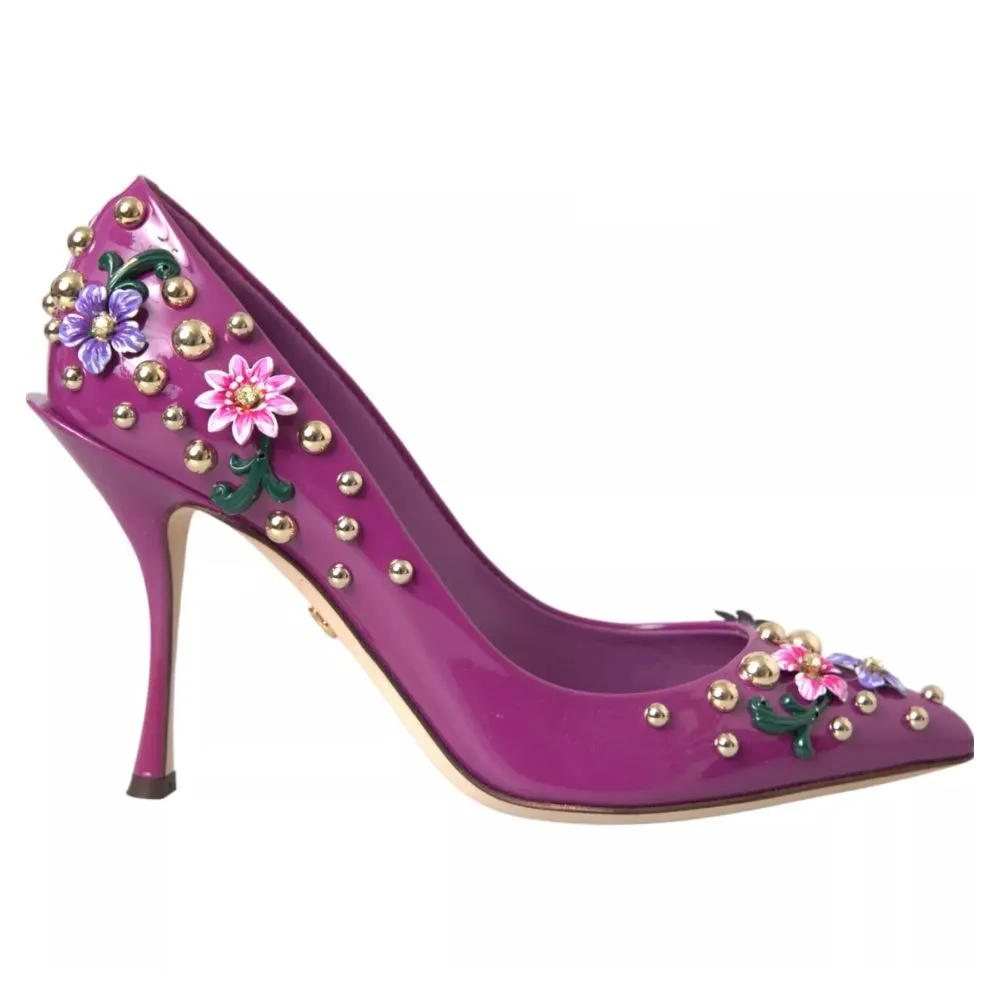 Dolce & Gabbana Women's Purple Leather Di Calfskin Pump