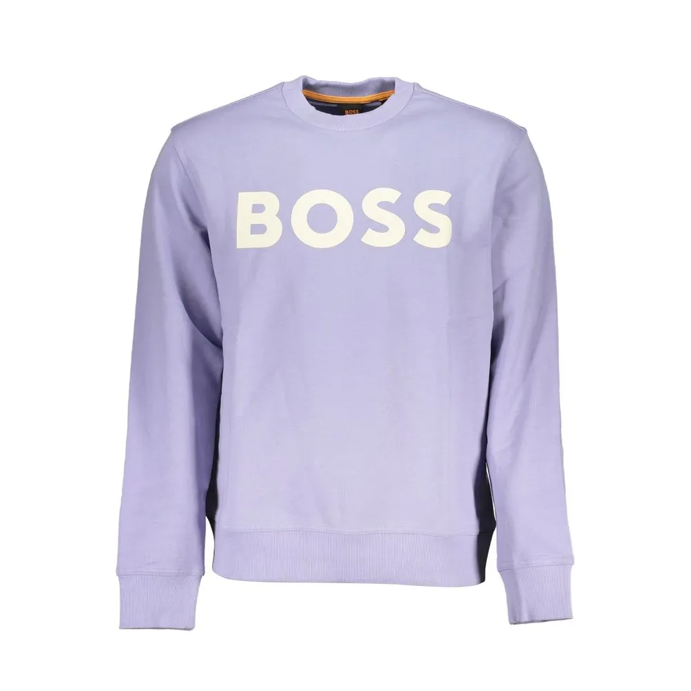 Hugo Boss Men's Purple Cotton Sweater