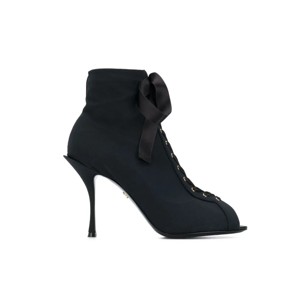 Dolce & Gabbana Women's Black Nylon Boot