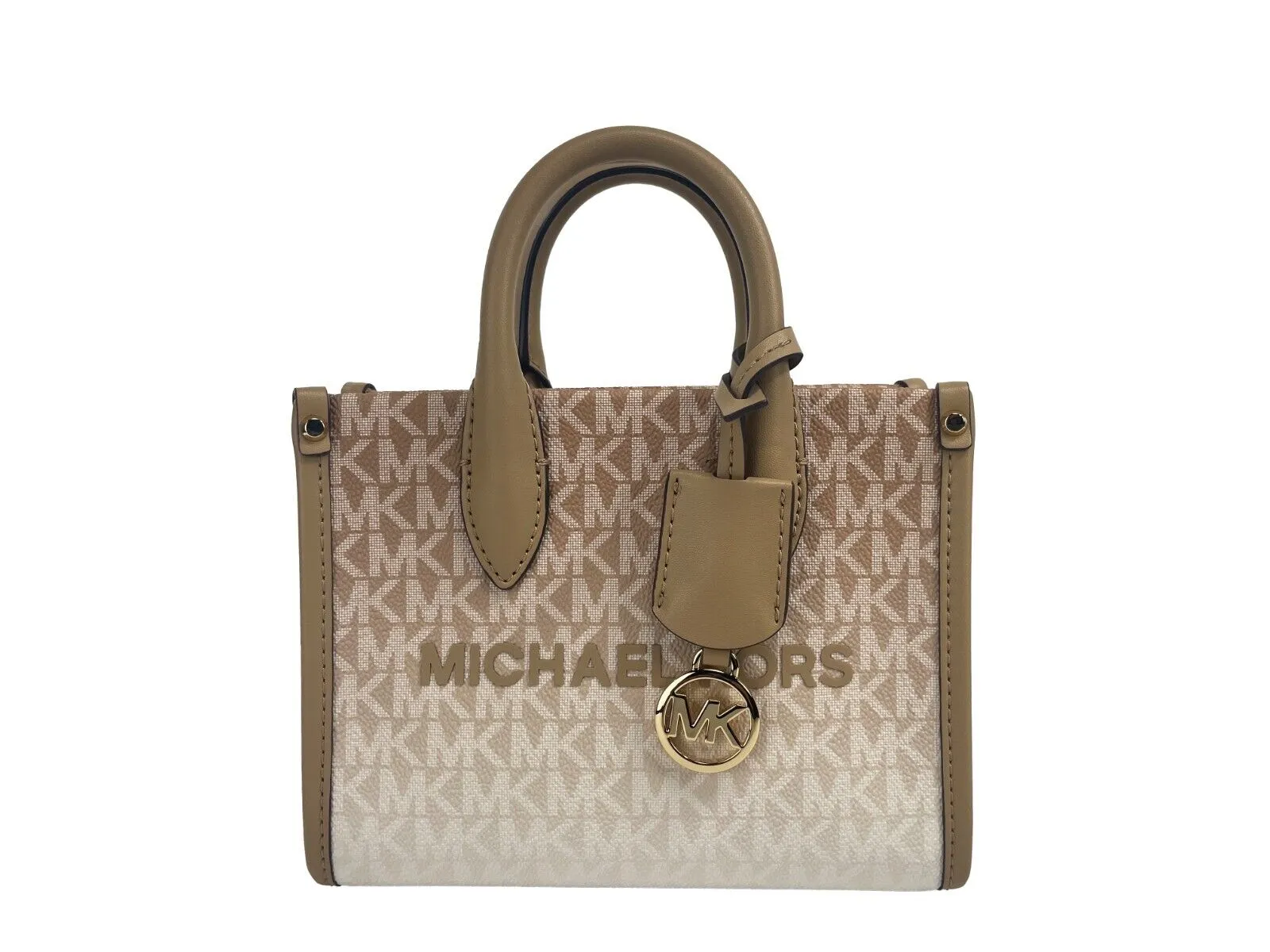 Michael Kors Women's Mirella XS Leather Top Zip Shopper Tote Bag