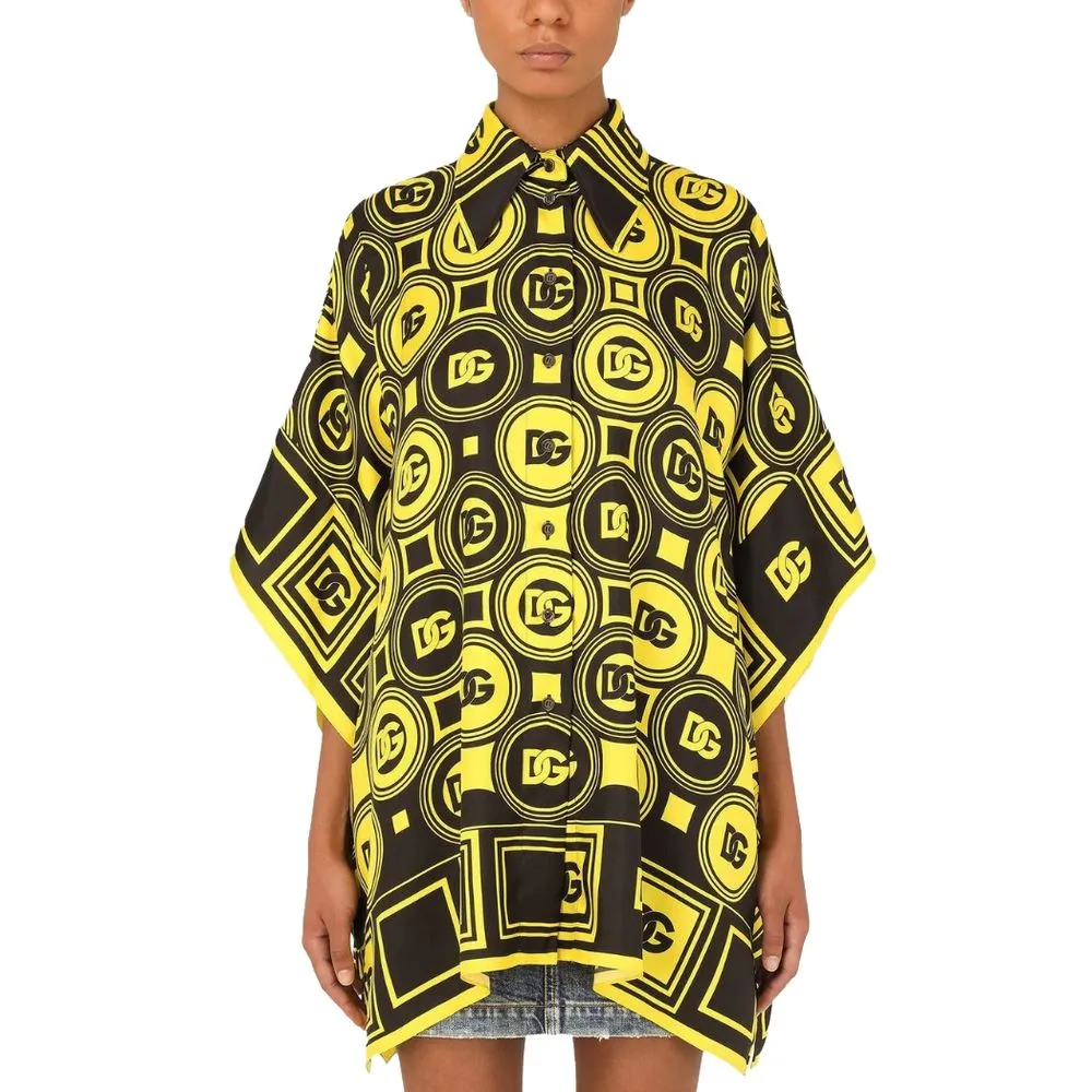 Dolce & Gabbana Women's Yellow Silk Shirt