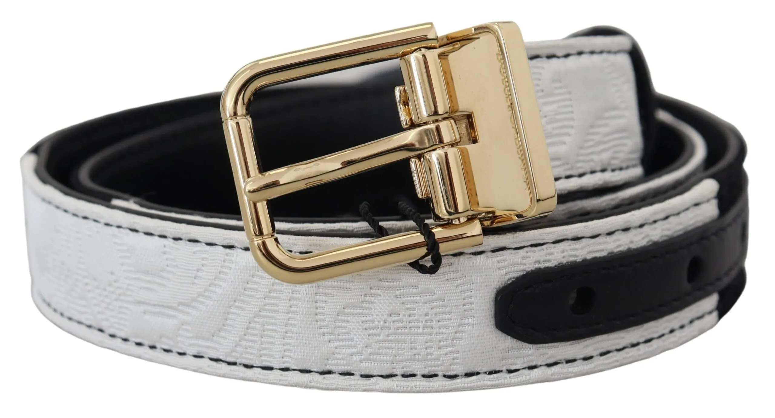 Dolce & Gabbana Women's White Floral Leather Accessory Shoulder Strap